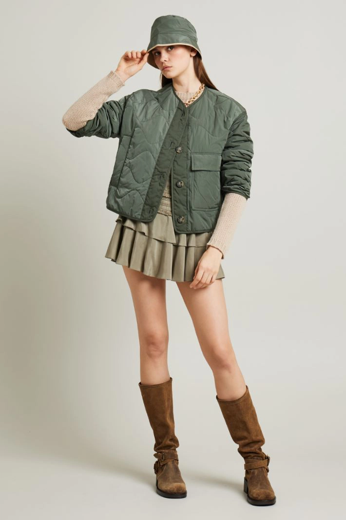 Quilted jacket - KHAKI