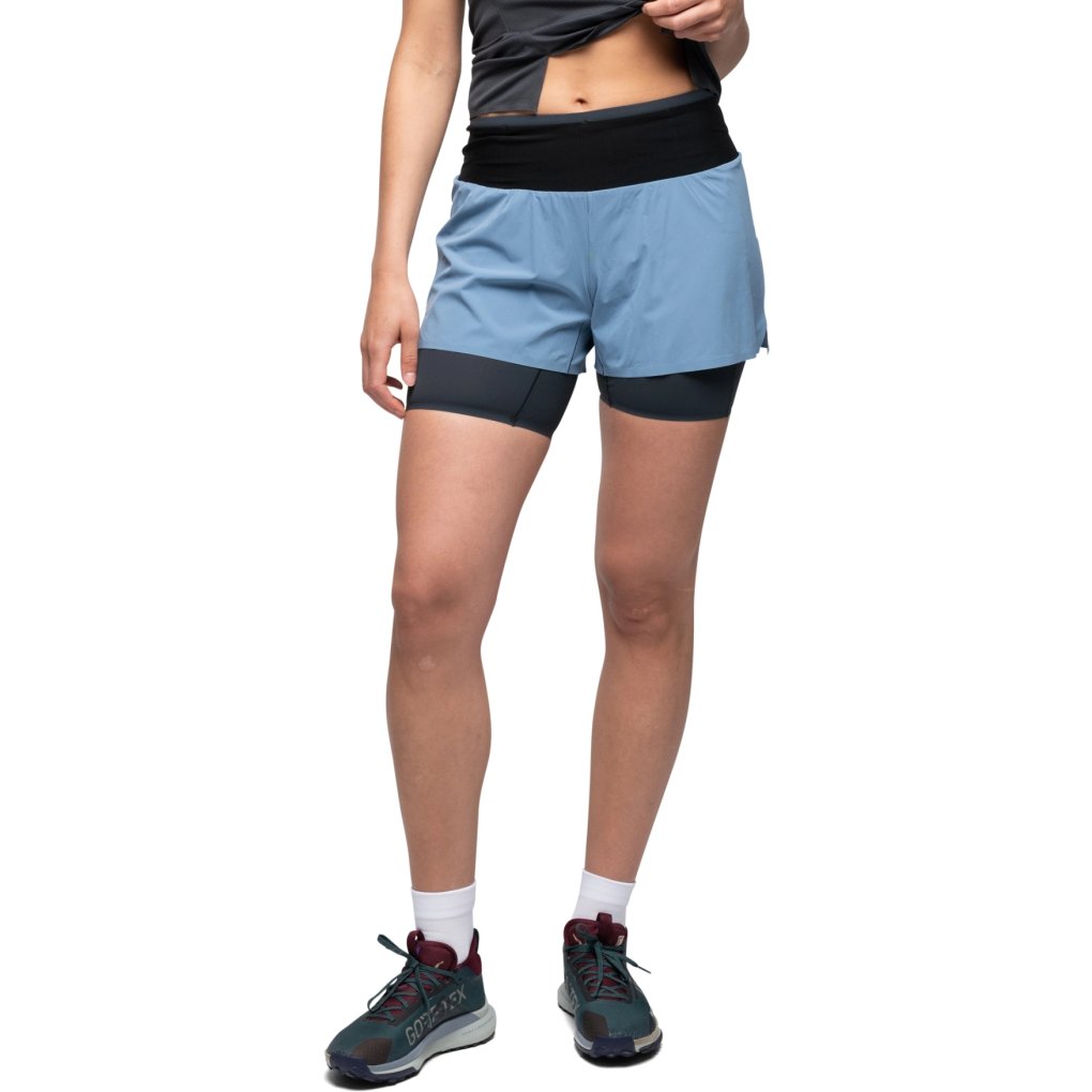 Bergans Y LightLine Fast 5 Inch Shorts Women - elemental blue/dark shadow grey
