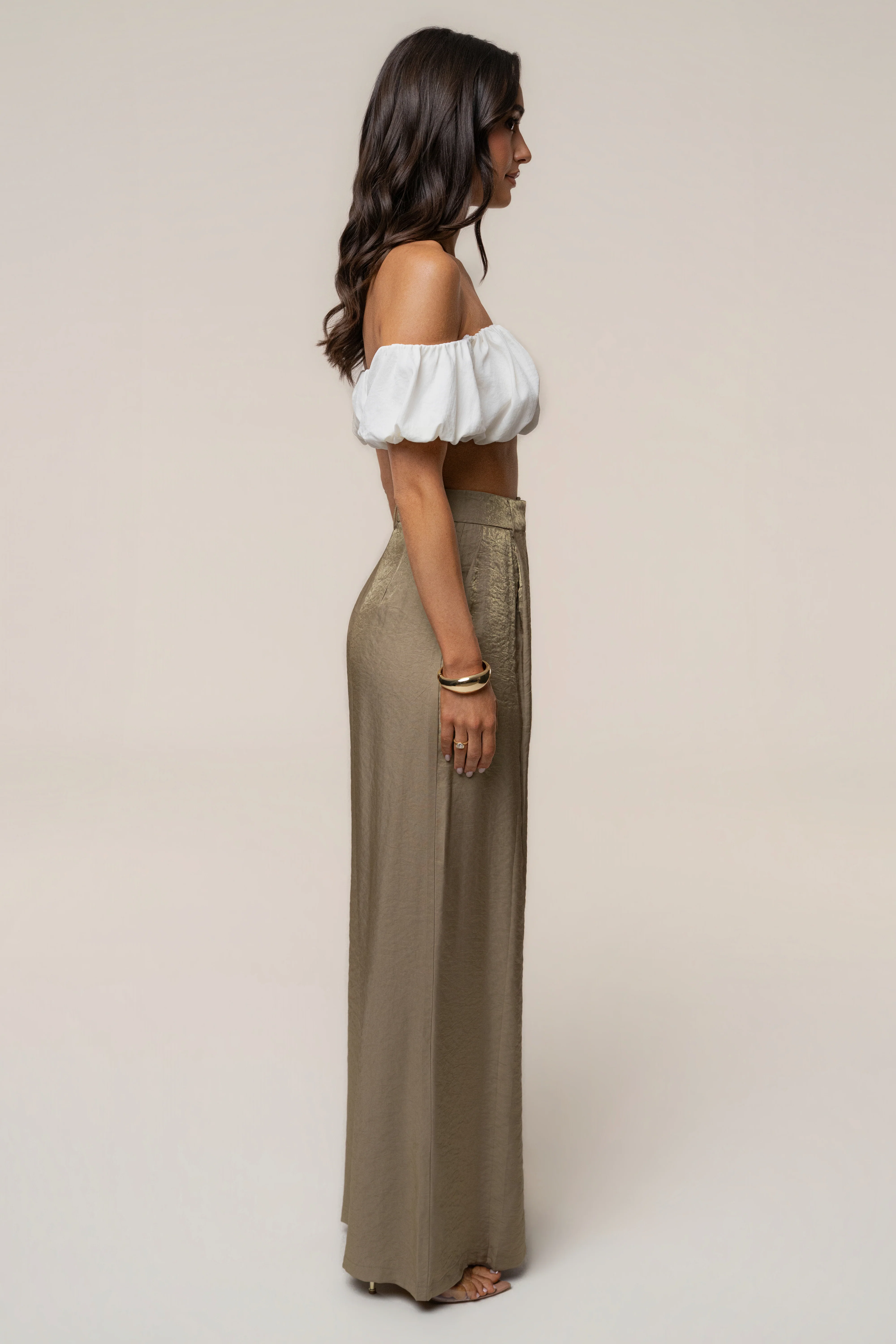 Olive Monaco Wide Leg Pant
