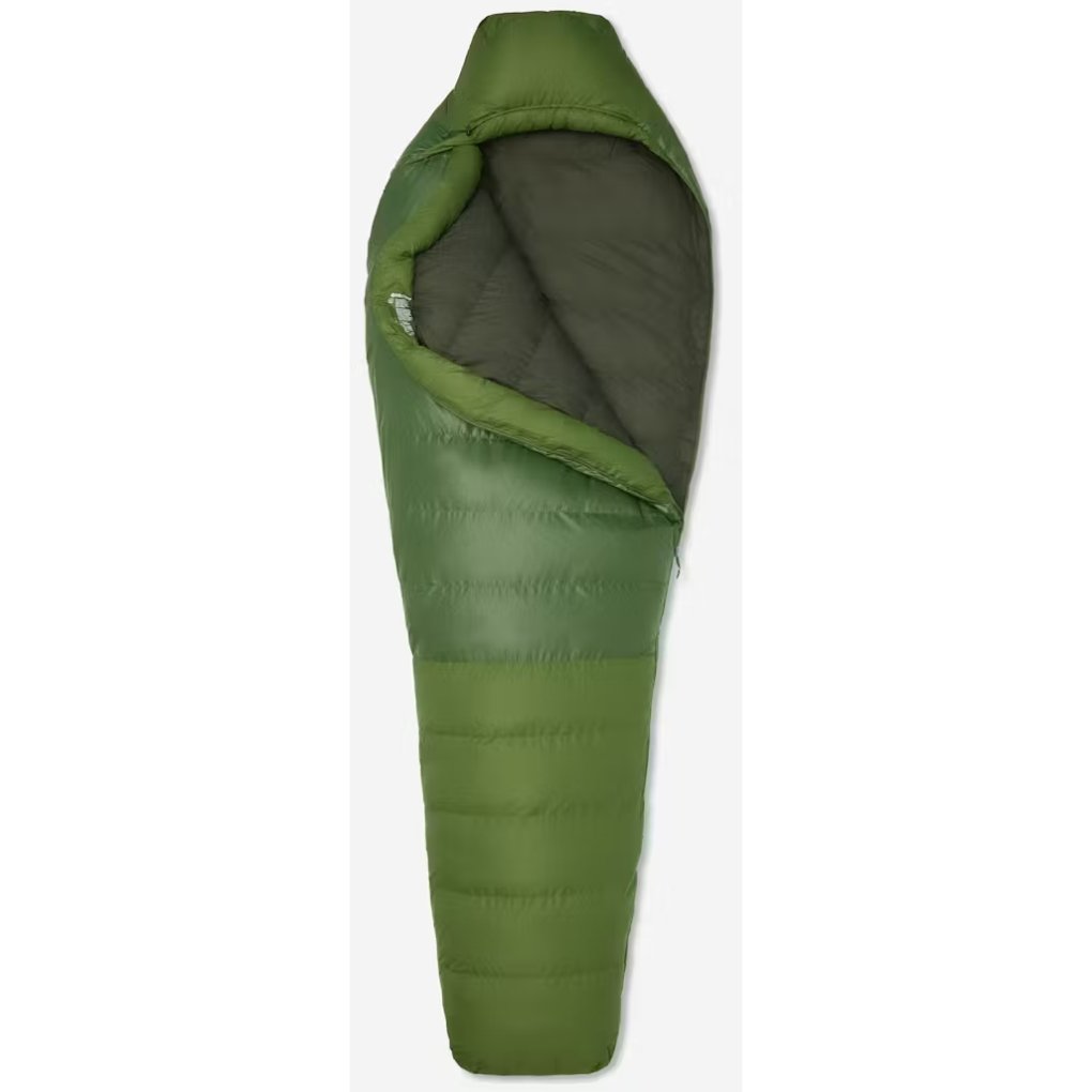 Marmot Mad River 30 Regular Down Sleeping Bag - Zip left - foliage/rosin green