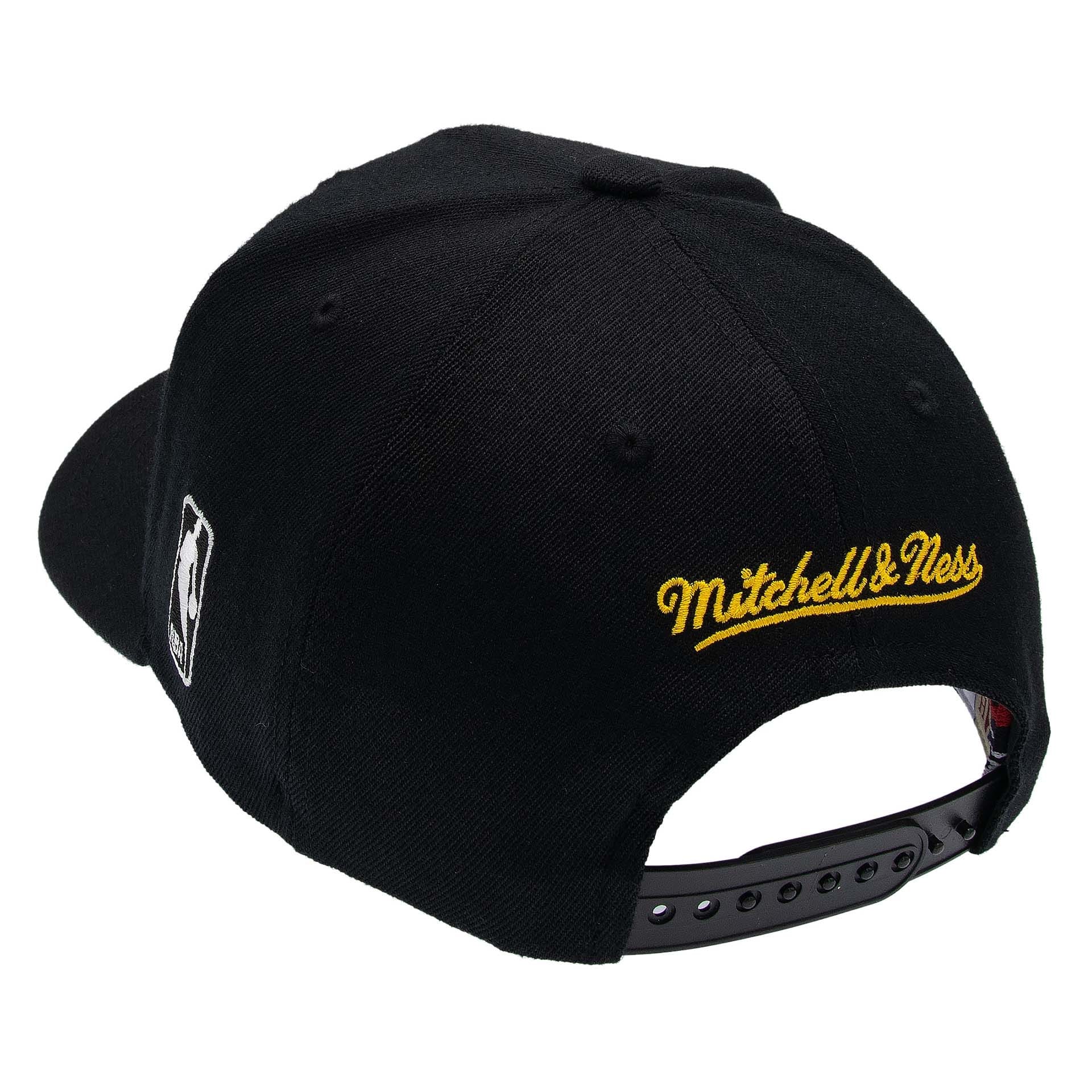 Los Angeles Lakers Team Logo Classic Red Stretch-Snap NBA Cap Black