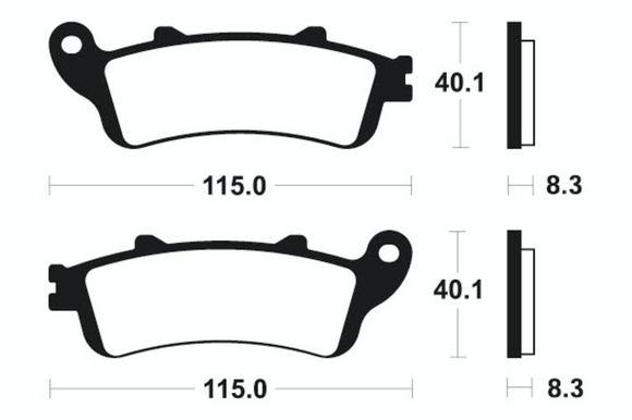 Tecnium Performance sintered metal brake pads - MF235Ref: TE00810A / 1022757