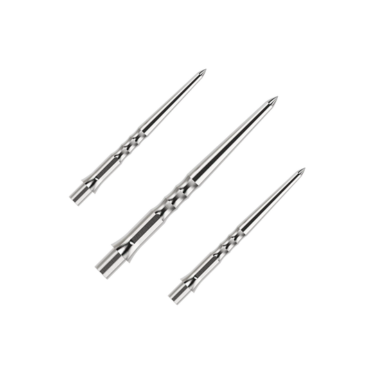 Caliburn System steel dart tips - Ripple - NoLip - silver