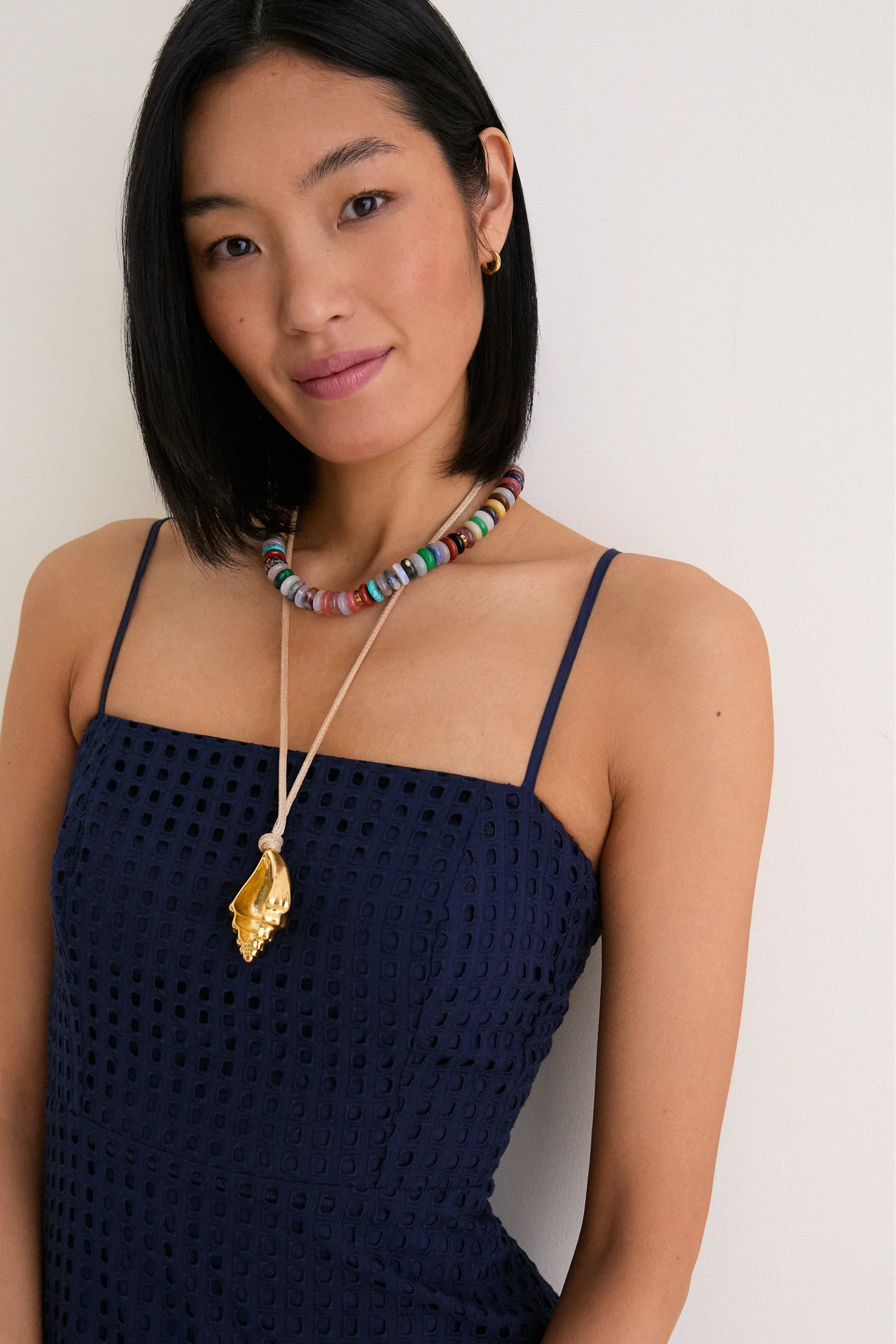 Ink Eyelet Rhea Dress