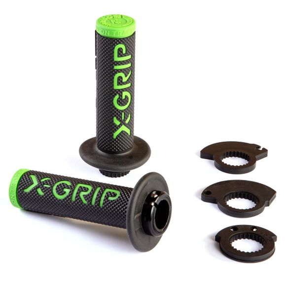 X-GRIP GRIPS LOCK Universal Handlebar Grips - GreenRef: Xgr0069 / 0513Xg2101