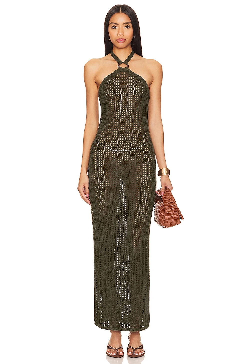 x REVOLVE Thea Mesh Maxi Dress