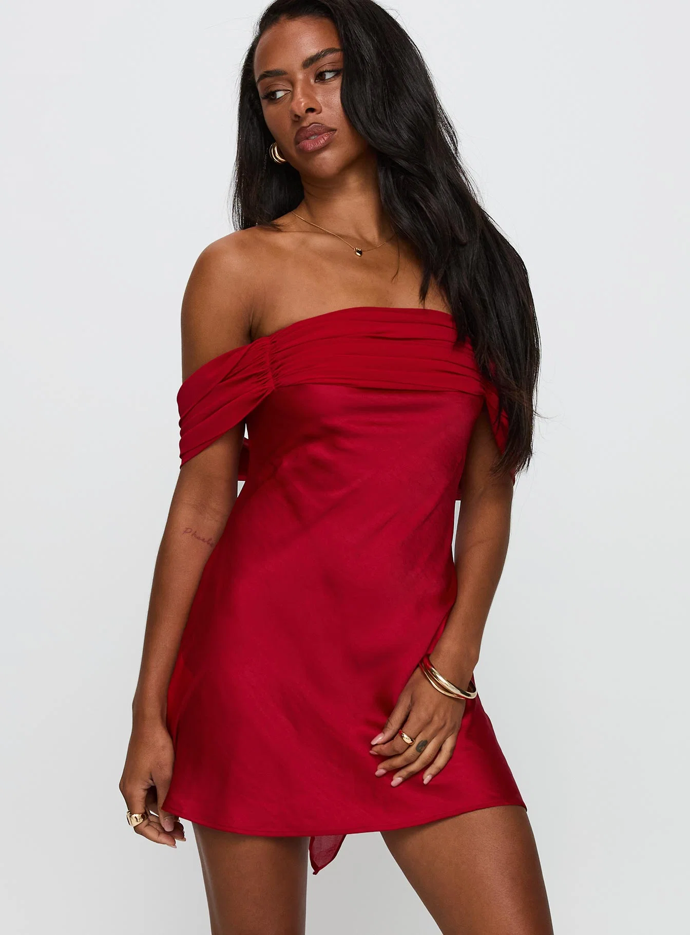 Adoration Mini Dress Red