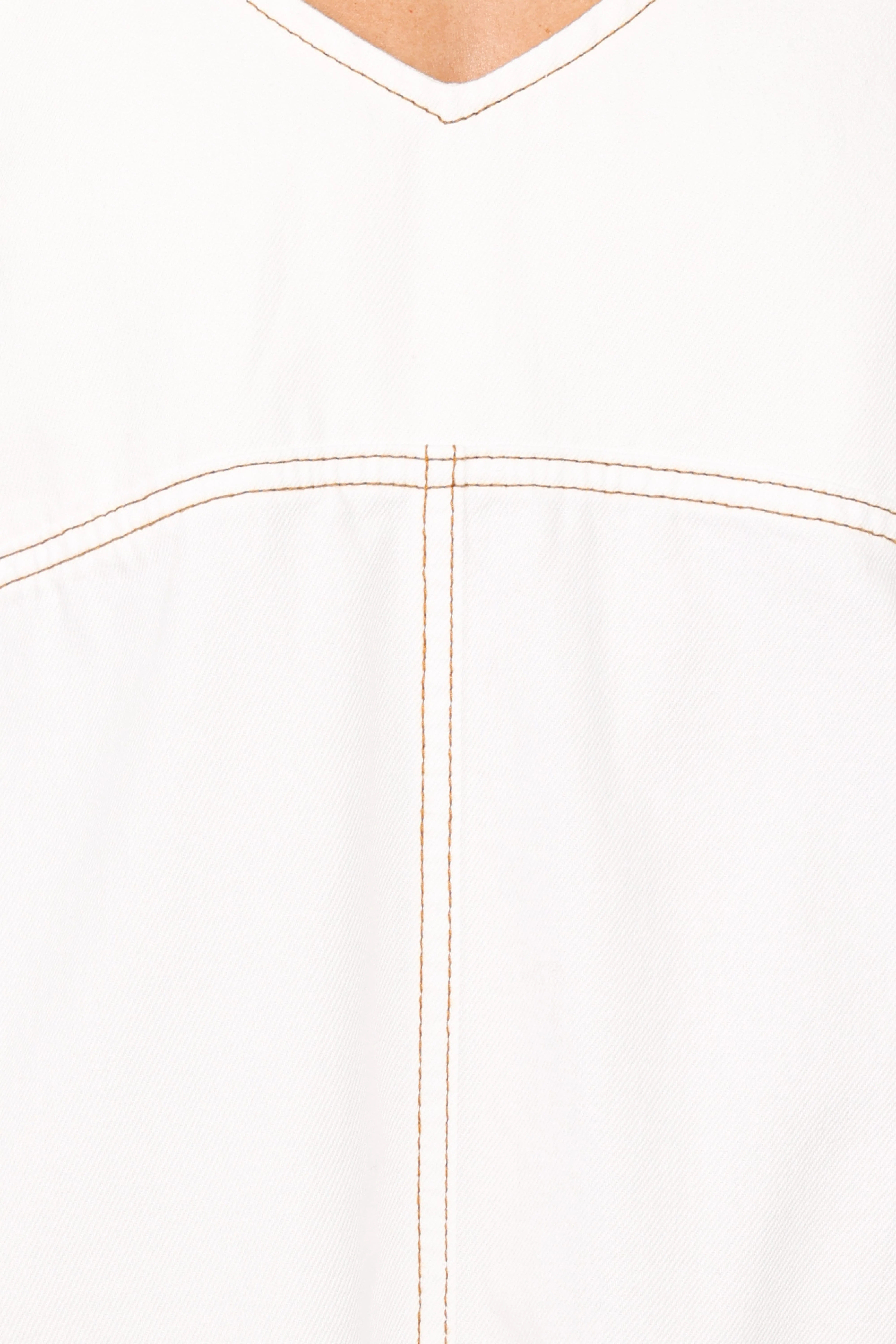 Kinley Mini Dress - White Denim