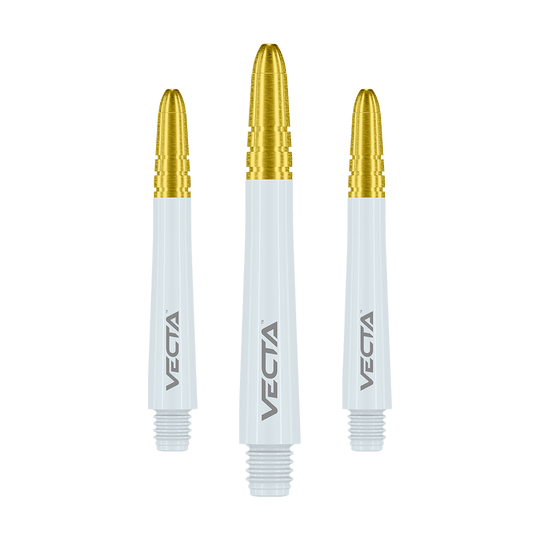 Winmau Vecta Shafts - Weiß Gold