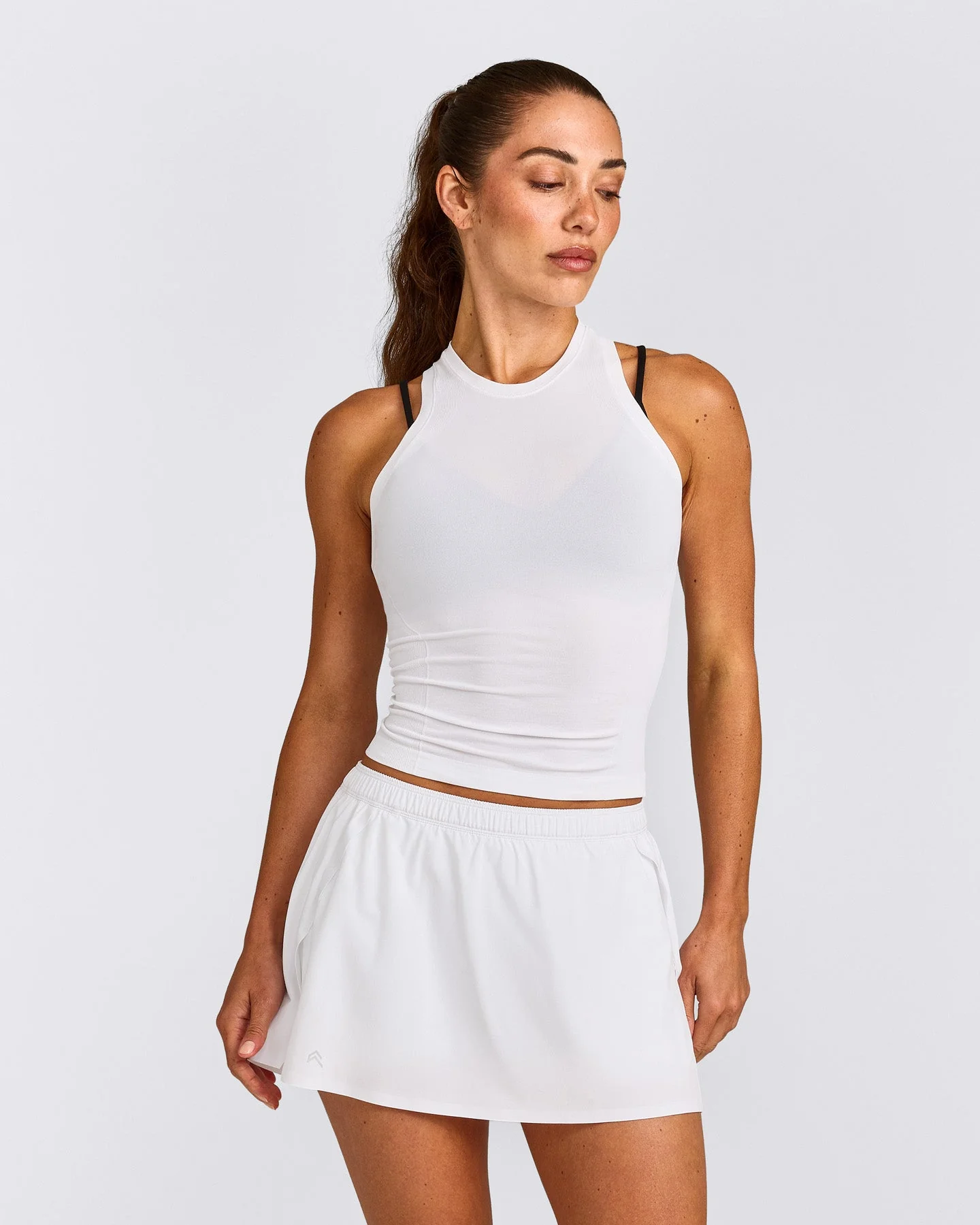Oner Seamless Fitted Vest | White