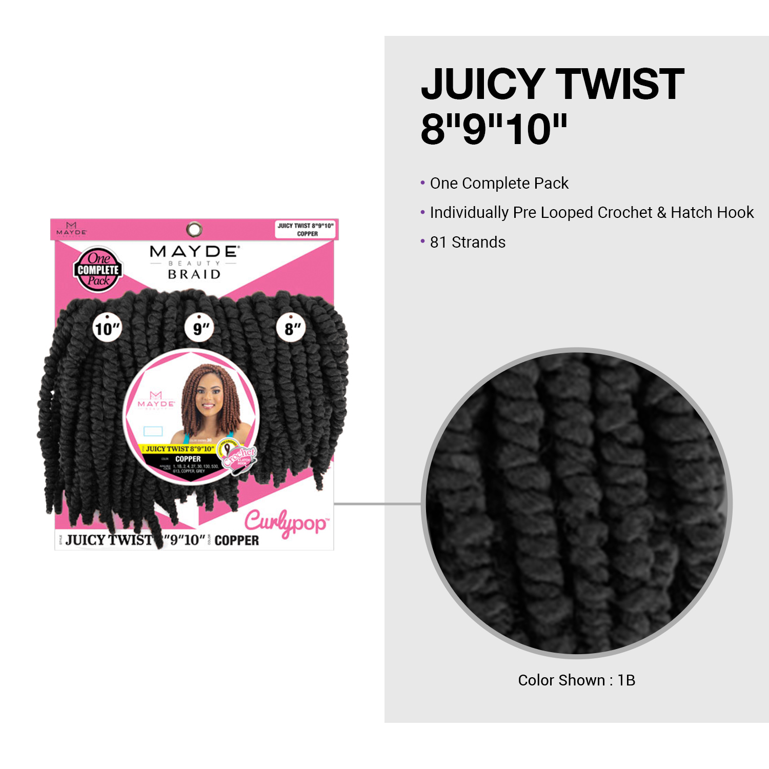 Mayde Beauty Crochet Braids Juicy Twist 8