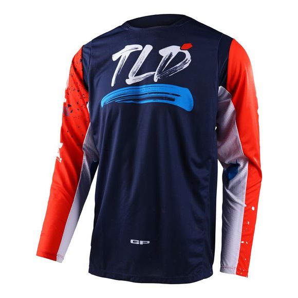 TroyLee design cross GP PARTICAL 2023 motocross jersey - Blue / OrangeRef: TRL0963