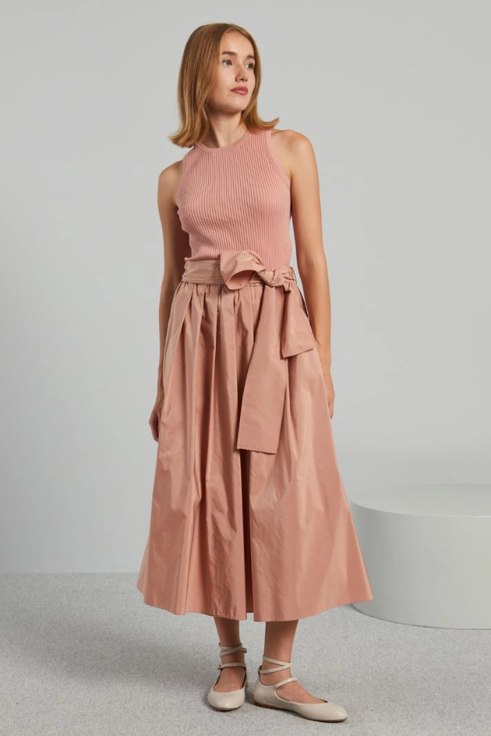 Fitted ribbed top - PINK