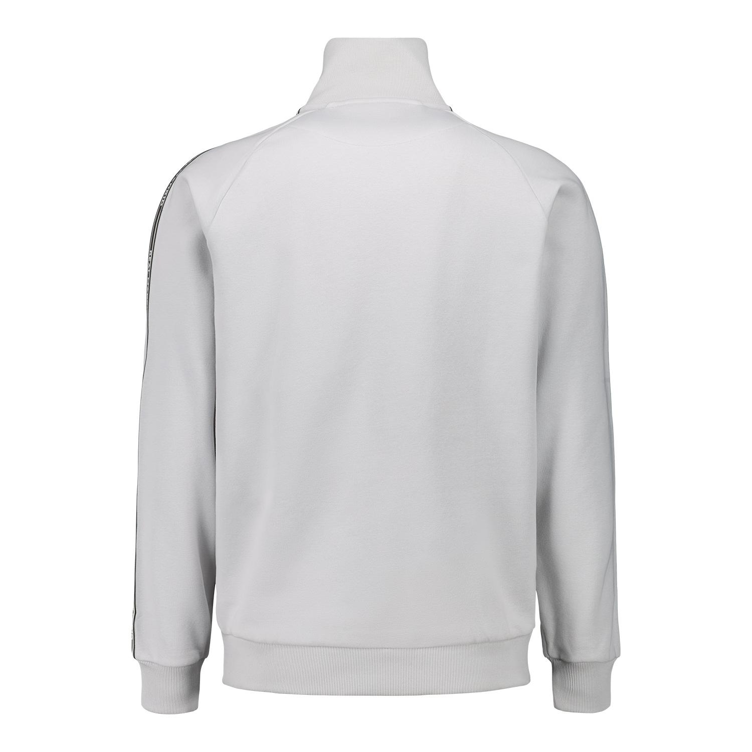 Mens Tape Zip Sweatshirt Grey