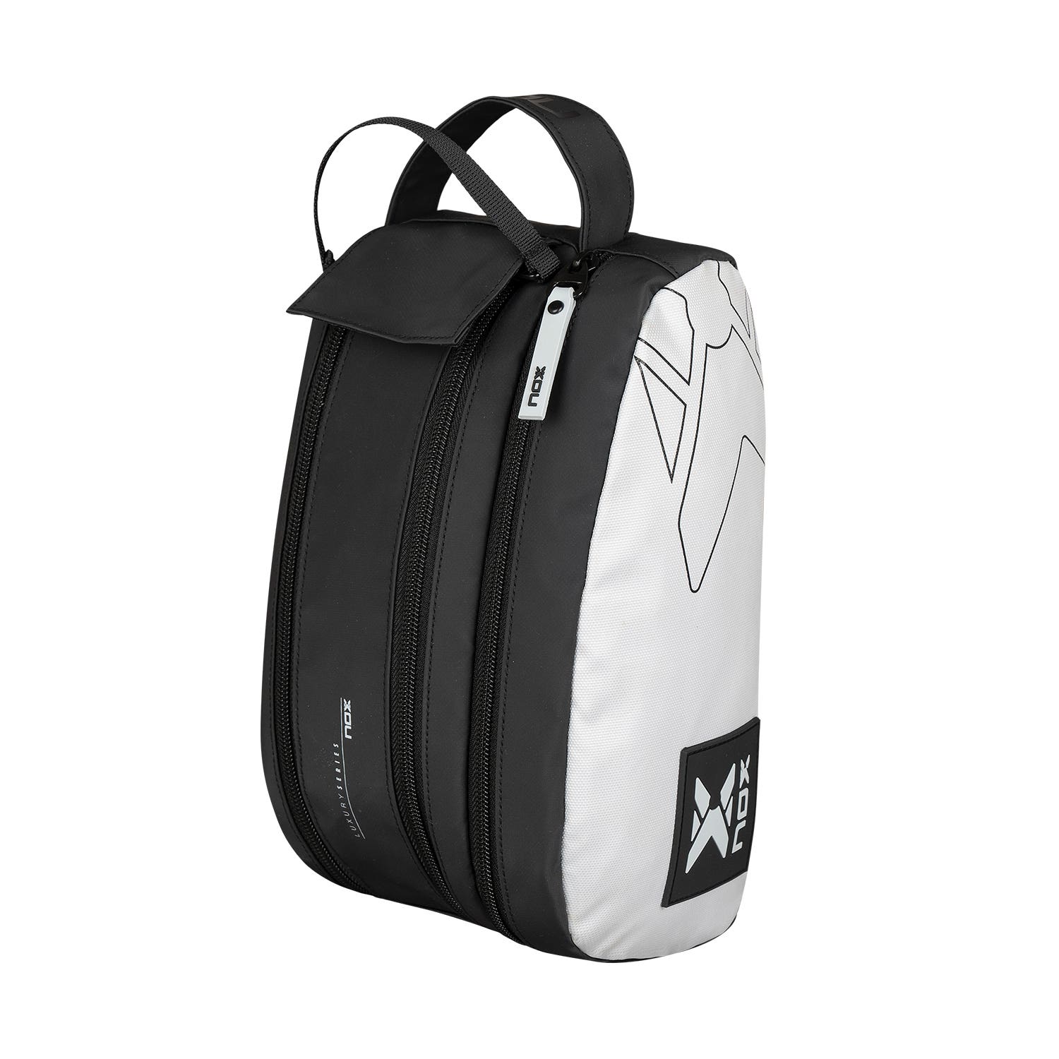 TOILET BAG NOX LUXURY SERIES BLACK BLACK WHITE