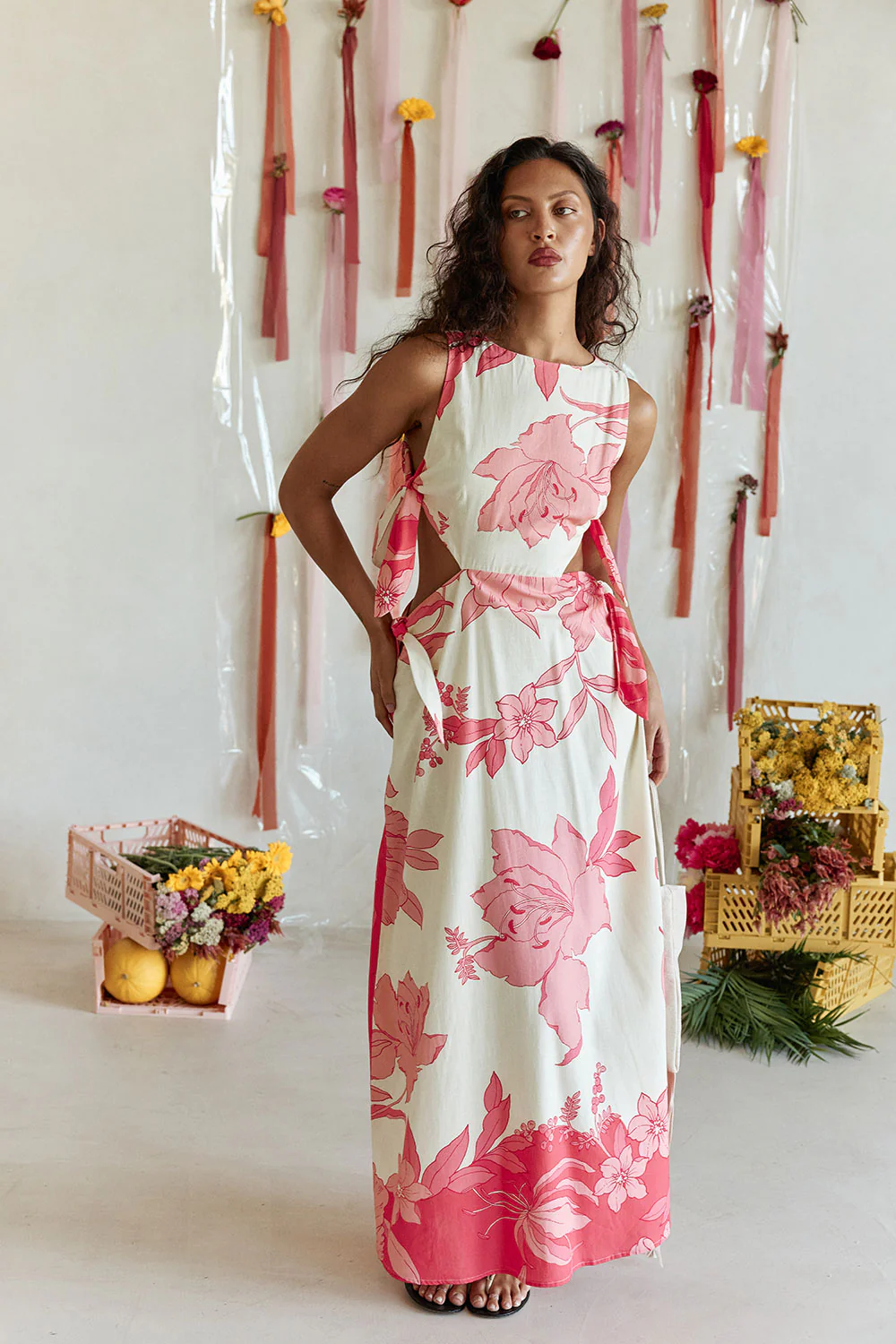 Mikalo Dress - Flora Sunset