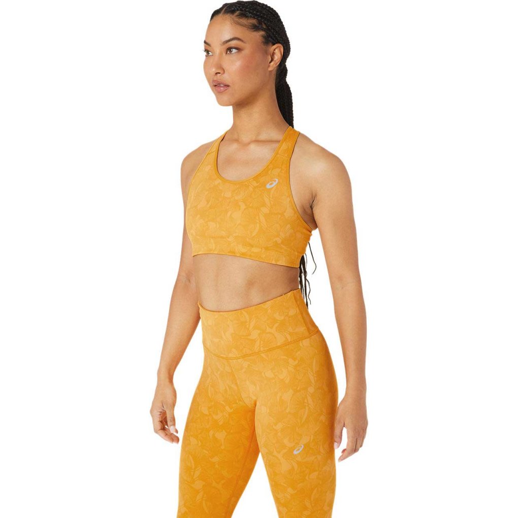 asics Runkoyo Jacquard Bra Women - tiger yellow