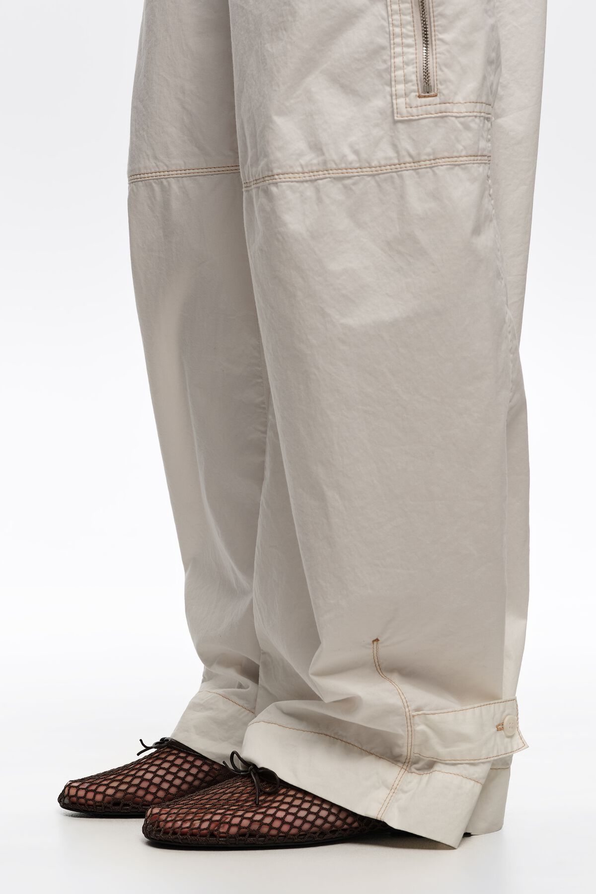 Chocolate mesh ballerina