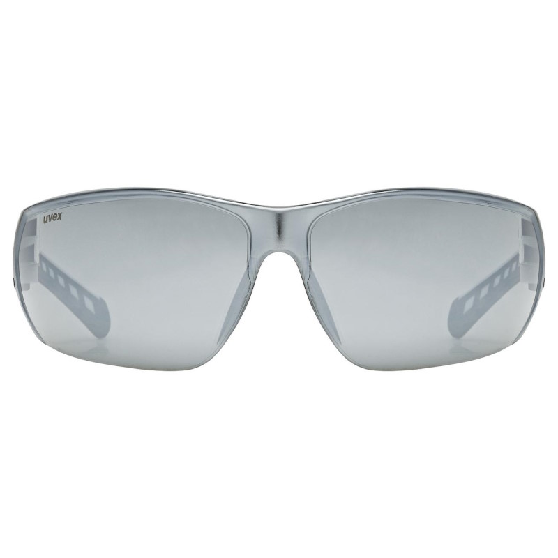 Uvex equate Glasses - white matt/mirror silver
