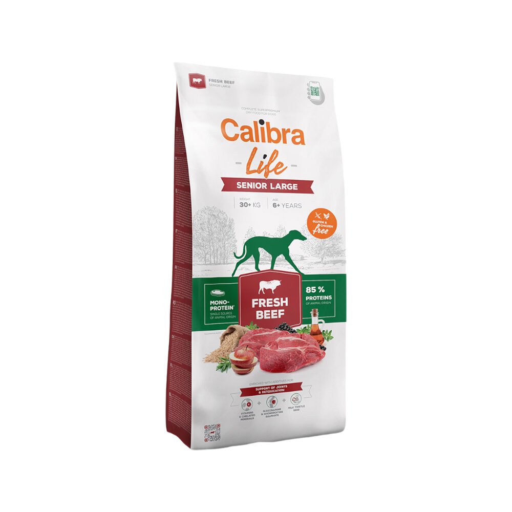 Calibra Dog Life Senior Large Breed - Beef - 12 kg