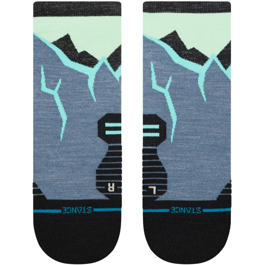 Stance Icy Mountain Light Wool Quarter Socks Unisex - seablue