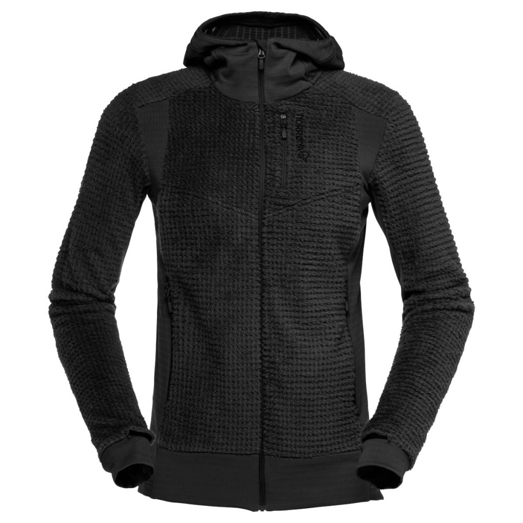 Norrona falketind Alpha120 Zip Hood Jacket Women - Caviar