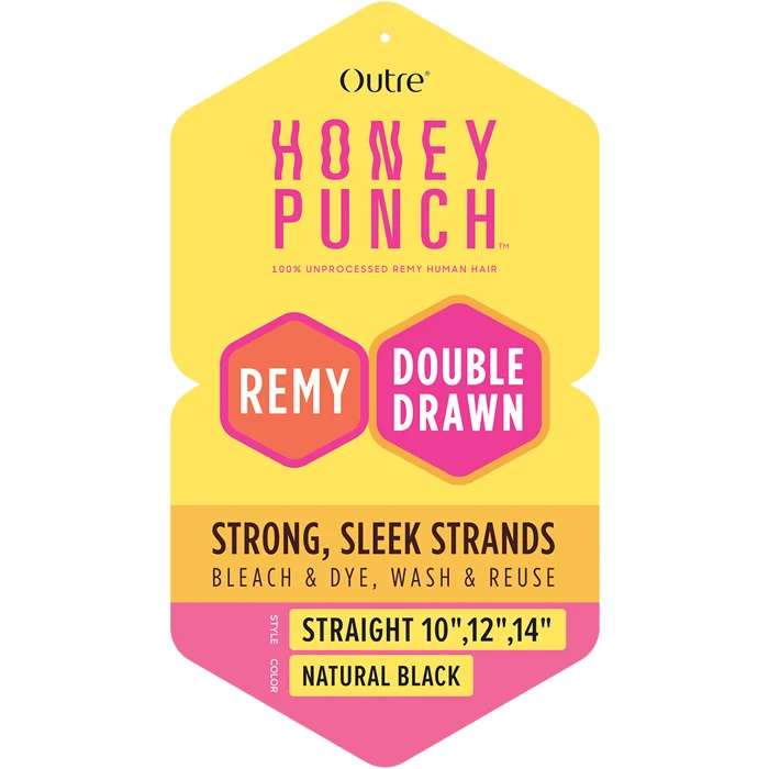 Outre Honey Punch Double Drawn 100% Unprocessed Remy Human Hair Weave- STRAIGHT MULTI