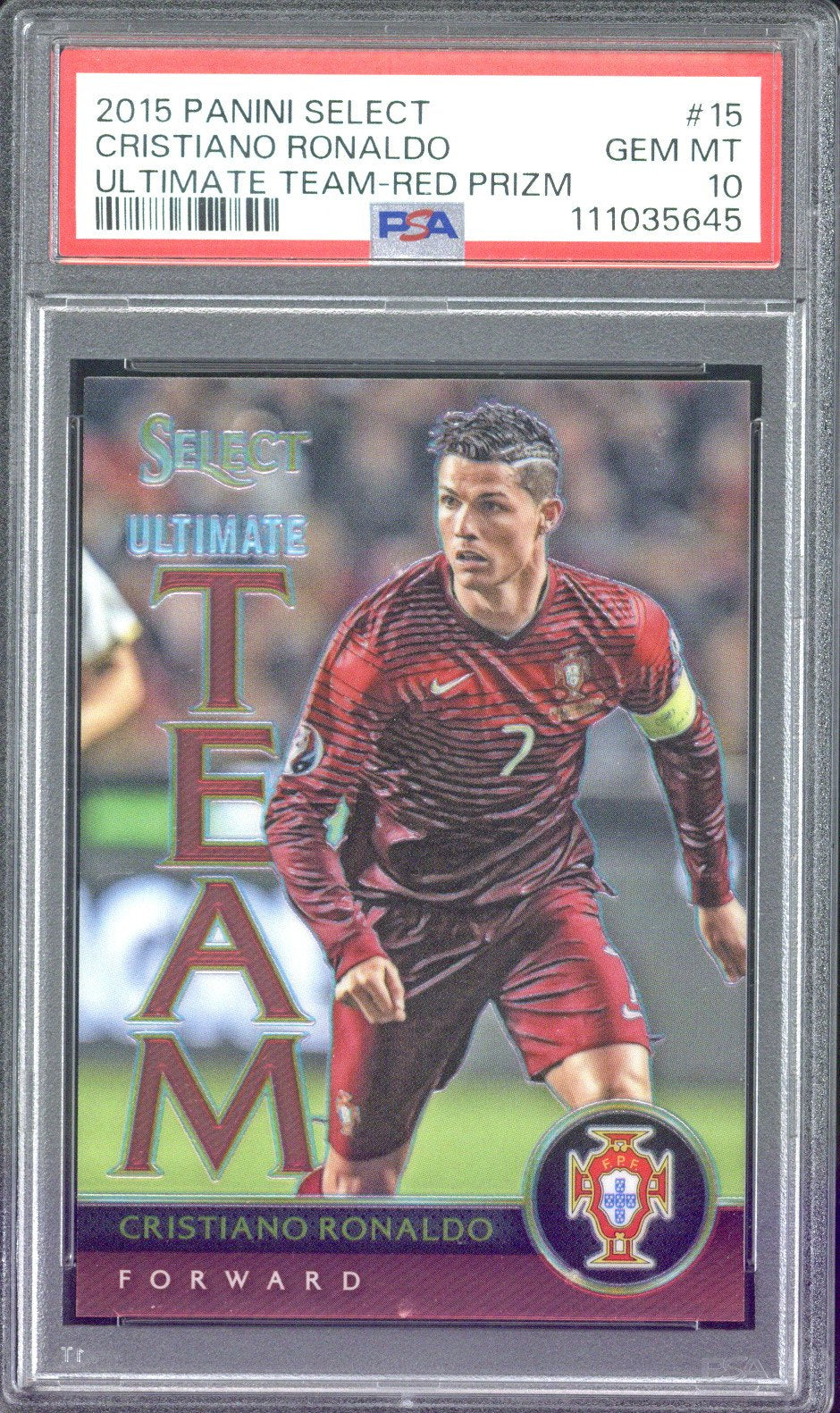 2015 Panini Select Soccer Cristiano Ronaldo Ultimate Team /199 #15