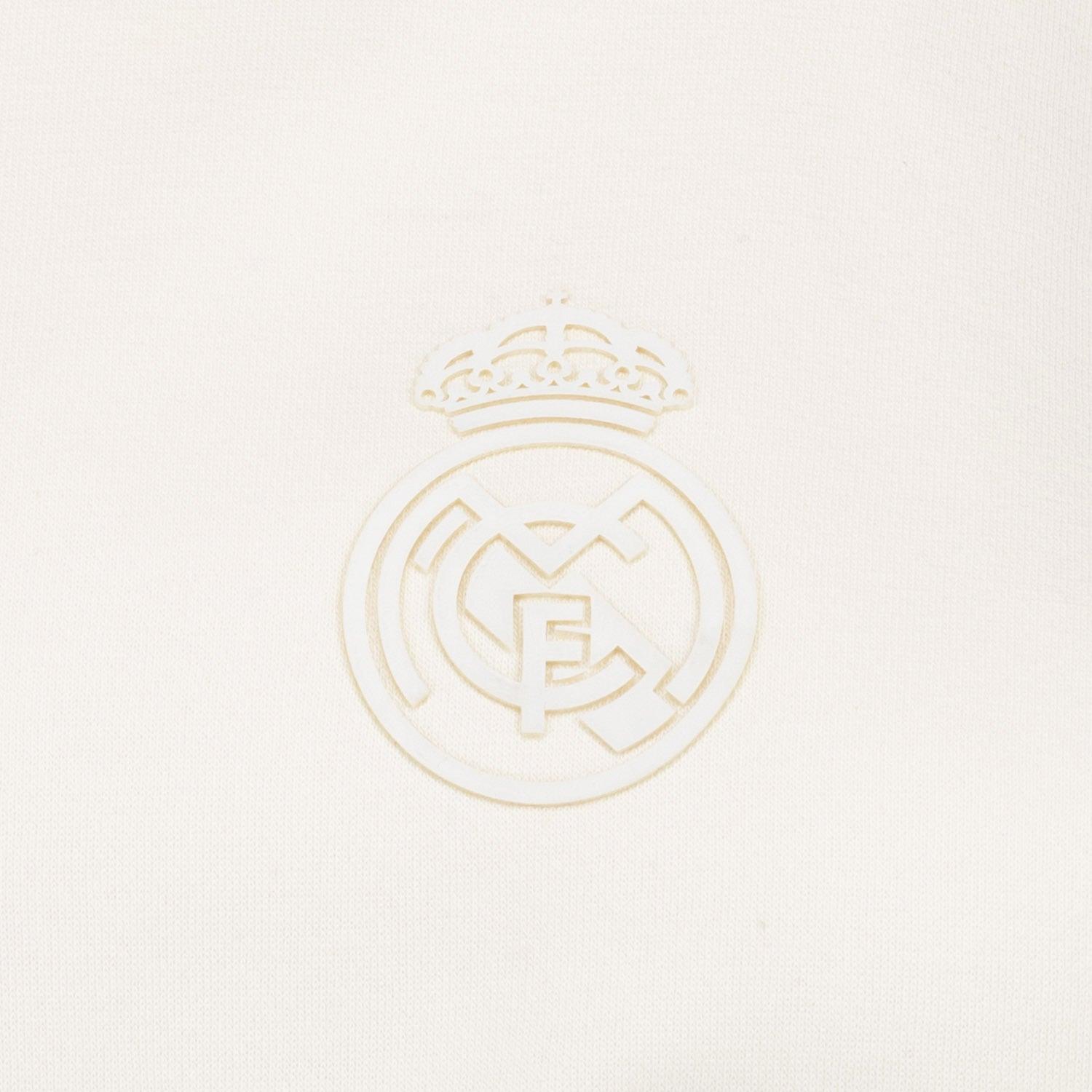 Womens Real Madrid Ladies Vintage Bone Hoodie