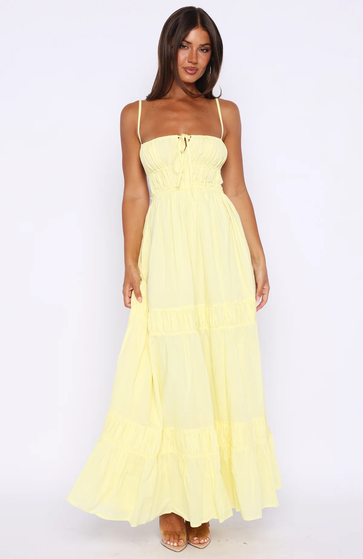Rumour Has It Maxi Dress Lemon