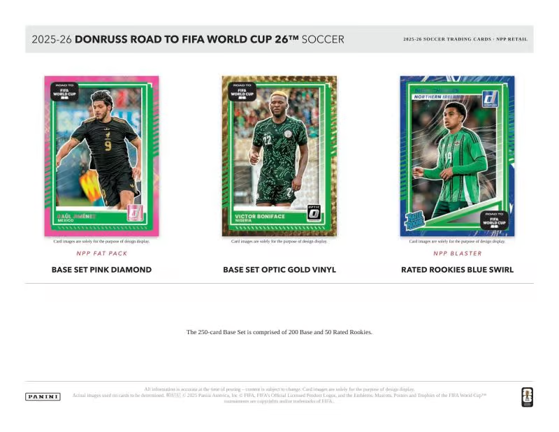 2025/26 Panini Donruss Road to FIFA World Cup Football Blaster Box