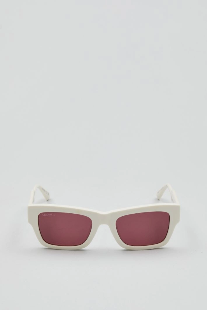 Rectangular glasses - WHITE