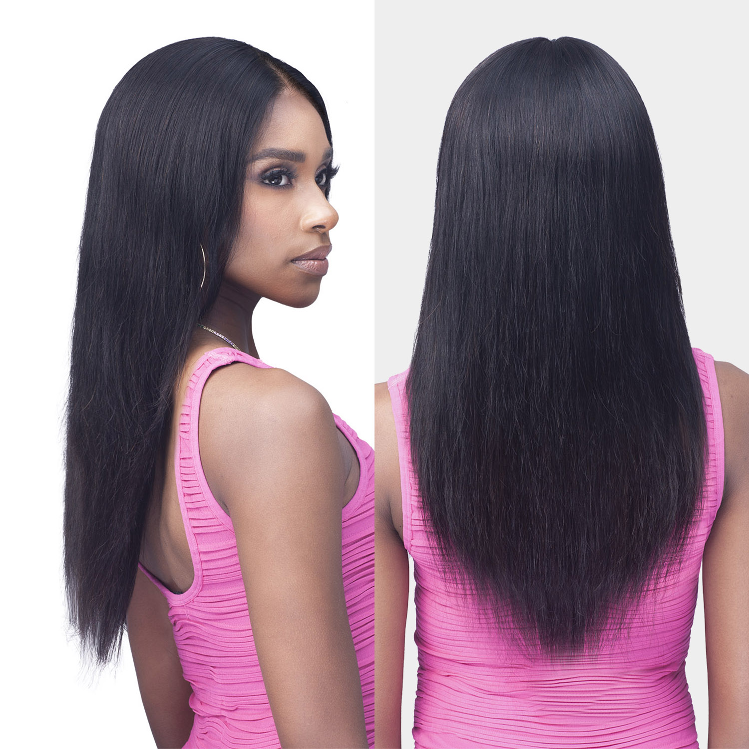 Bobbi Boss Unprocessed Human Hair HD Lace Front Wig Glueless 13X4 MHLF553 Imani 22