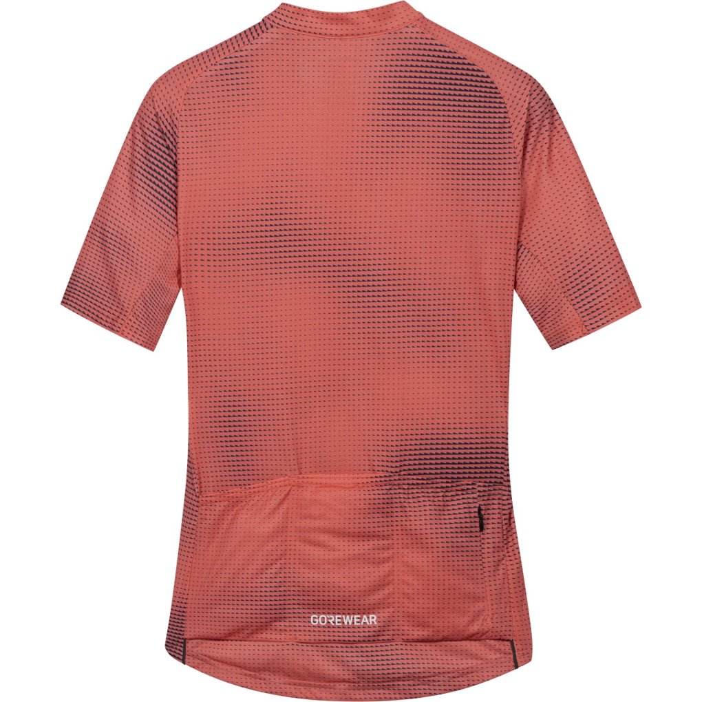 GOREWEAR Spirit Haze Short Sleeve Jersey Women - coral red / orbit blue DIAU