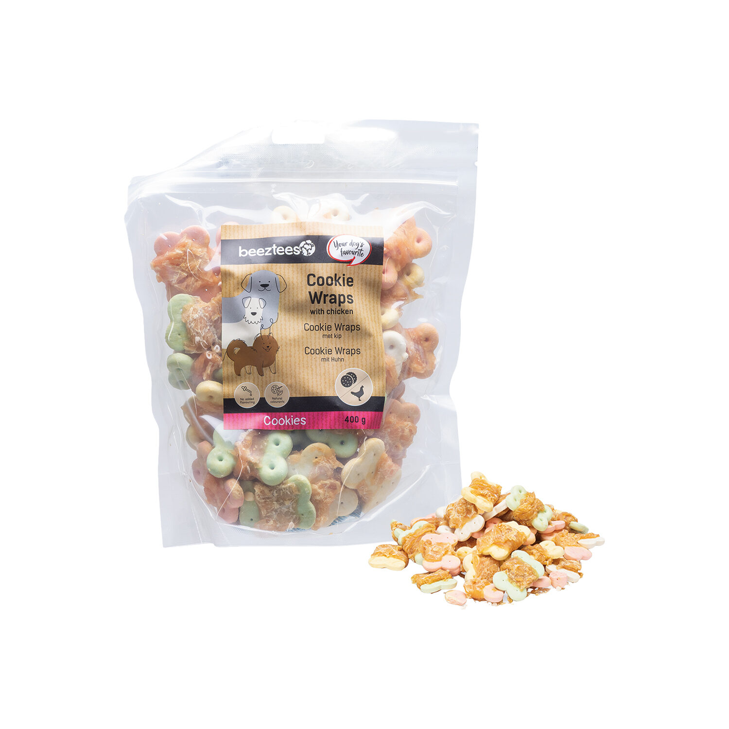 Beeztees Cookie Wraps with Chicken - S - 400 g