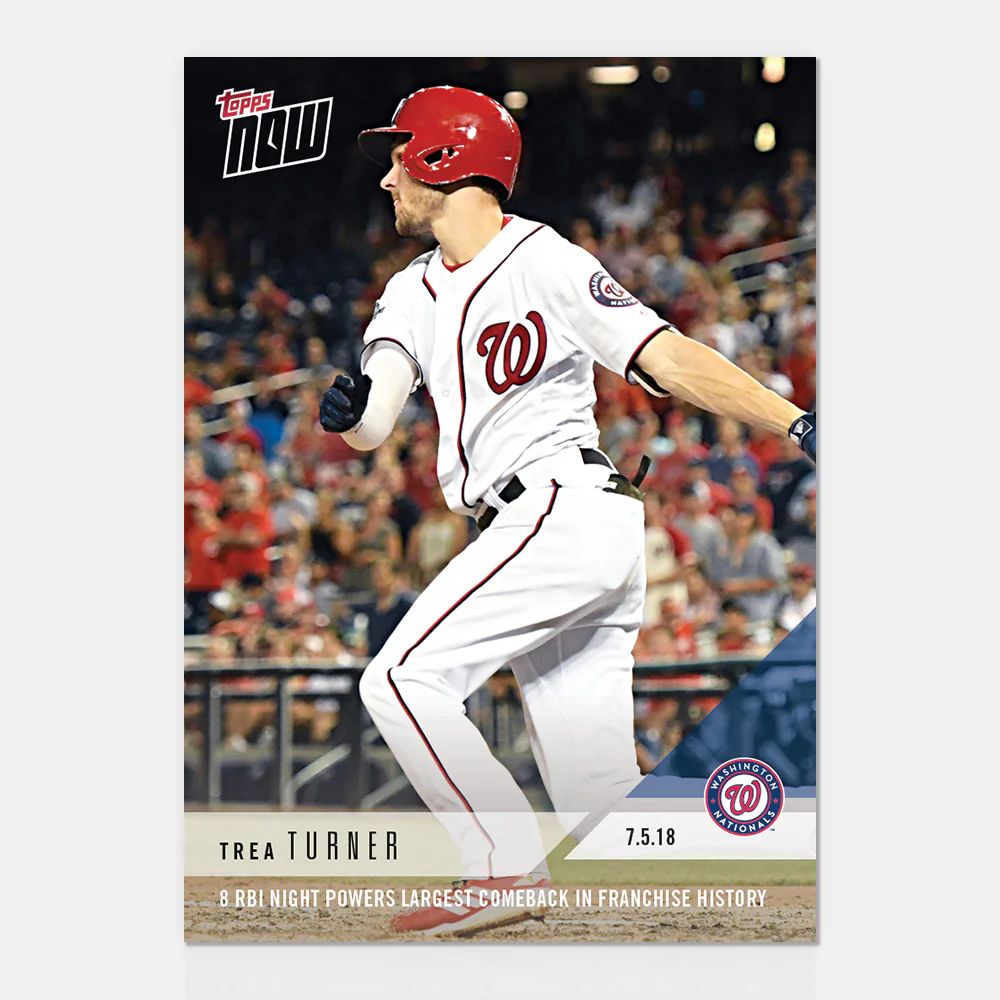 Trea Turner - 07/05/2018 TOPPS NOW® Card 417 - Print Run: 362