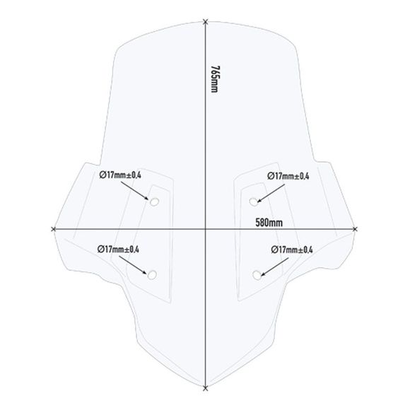 Givi High Protection Colorless Bubble 5132DT - ColorlessBMW 400 C 400 GT - 2019 - 2024Ref: GI2177 / 5132DT