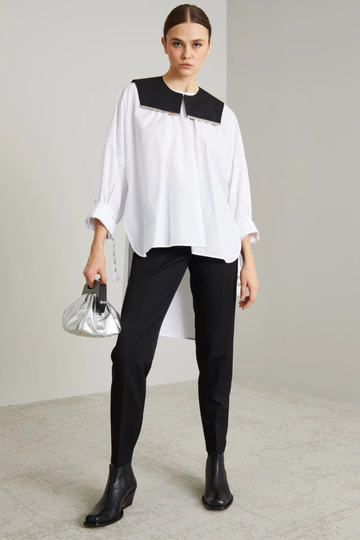 Rigid twill collar - BLACK