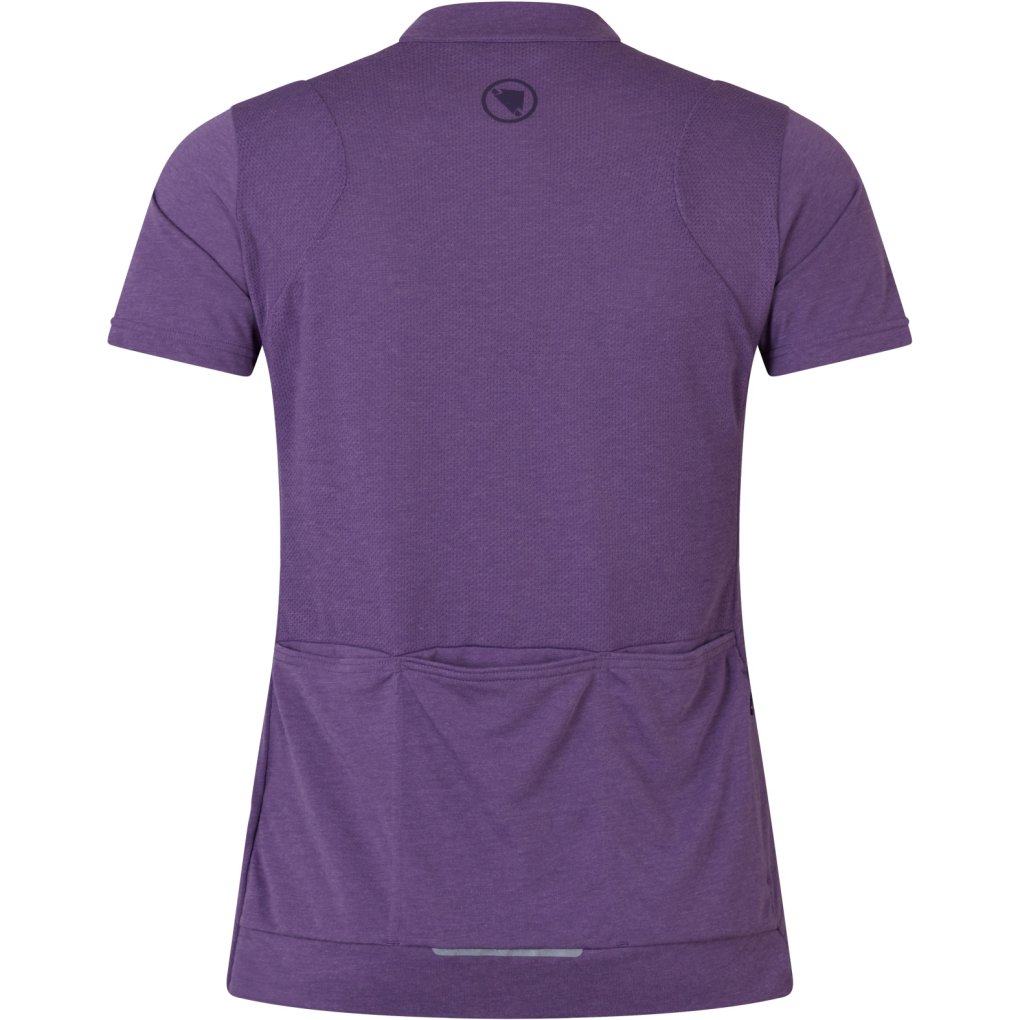 Endura Loop Short Sleeve Zipped Jersey Women - heather