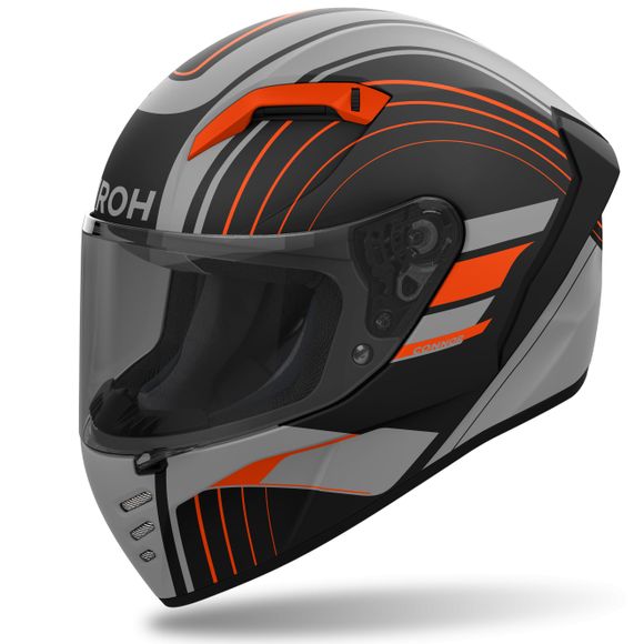Airoh CONNOR Full-Face Helmet - ACHIEVE - Orange / BlackRef: AR1394