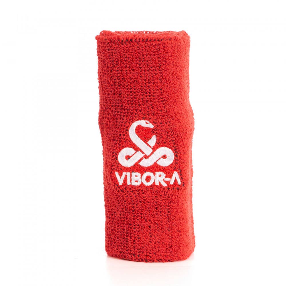 RED AND WHITE VIBORA WRISTBAND WITH LOGO