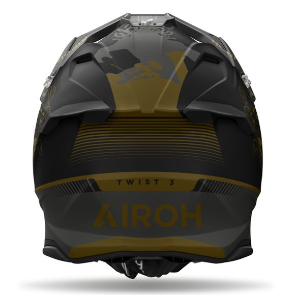 Casque cross Airoh TWIST 3 - TITAN 2026 - Noir / JauneRef : AR1360
