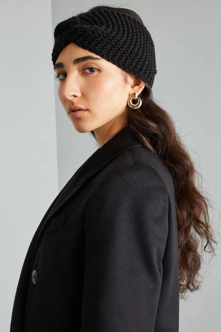 Braided headband - BLACK