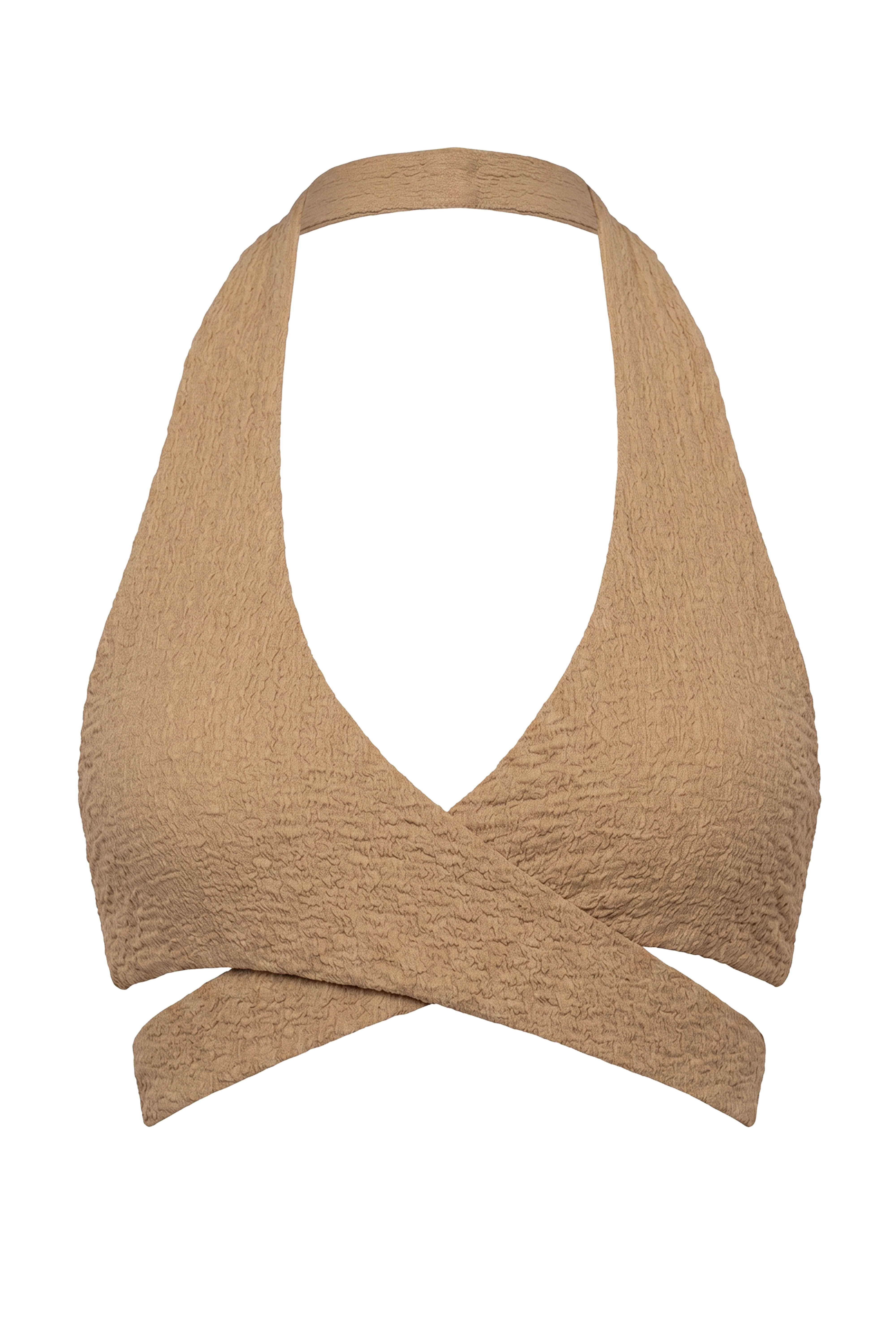 Beige Cabana Halter top