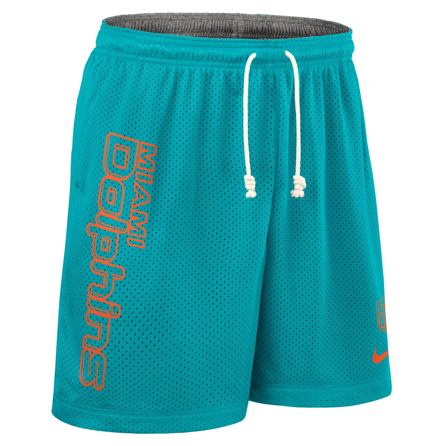 Miami Dolphins 2025 NFL Sideline Reversible Mesh Nike Dri-FIT Shorts Aqua