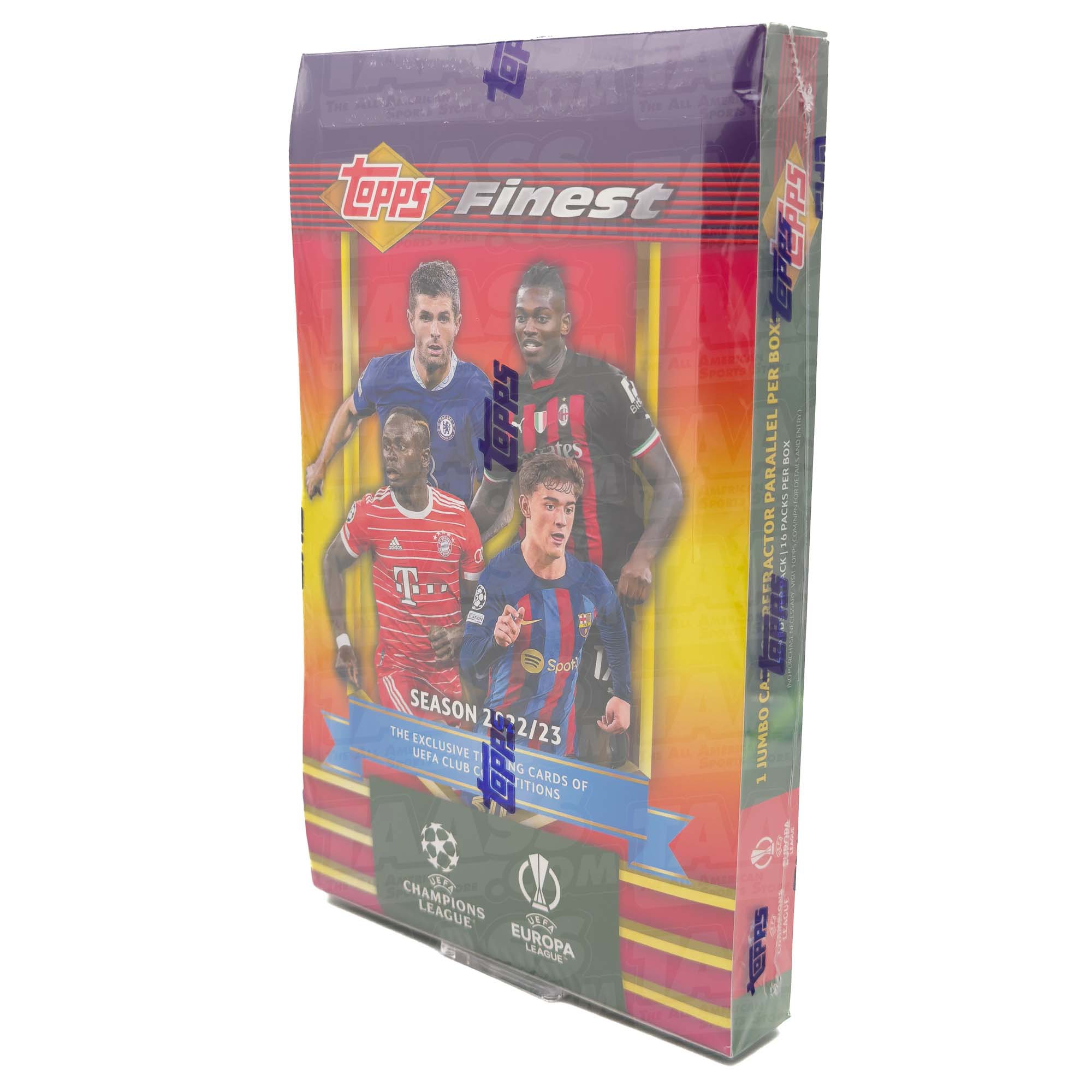 2022/23 Topps Finest Flashbacks UEFA Club Competitions Soccer Hobby Box