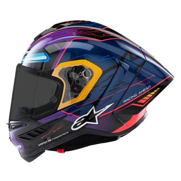 Casque intégral Alpinestars SUPERTECH R10 MARTINATOR - JORGE MARTIN - Bleu / VioletRef : AP3832