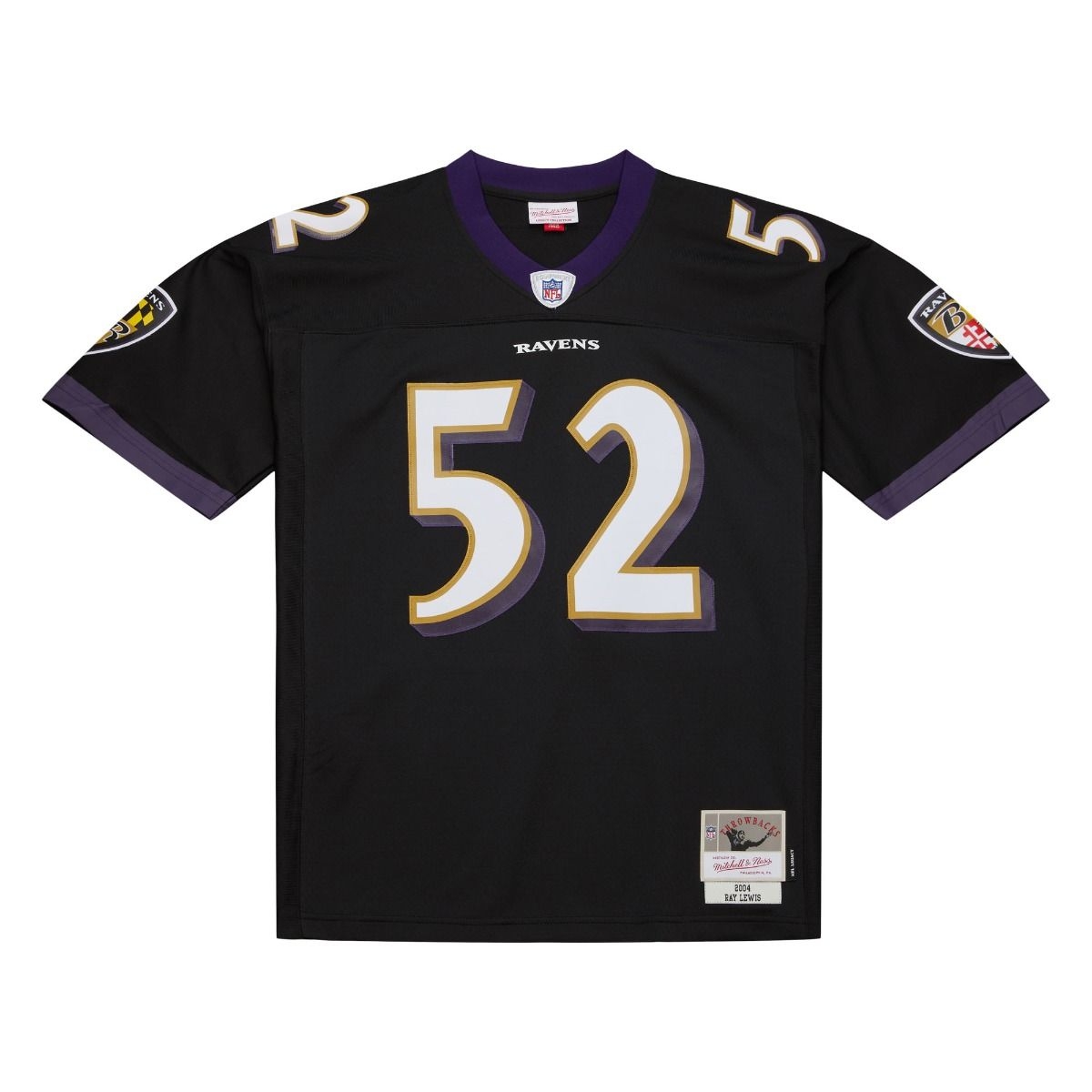 Ray Lewis #52 Baltimore Ravens Legacy Throwback NFL Jersey Black