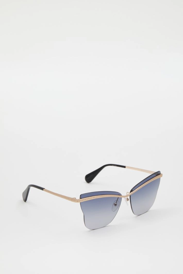 Butterfly glasses with studs - ANTHRACITE