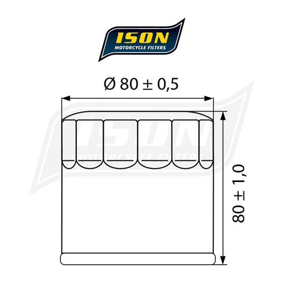 Ison 202 ELEMENT oil filter - Original typeRef: Iso0005 / Ison 202